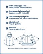 Boys 2 Piece Puffer Snowsuit- Taupe, image 8 of 13 slides